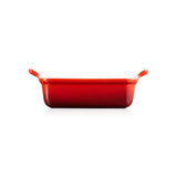 Le Creuset Stoneware Heritage 19cm Rectangular Dish - Cerise - Potters Cookshop
