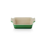 Le Creuset Stoneware Heritage 19cm Rectangular Deep Dish - Bamboo Green - Potters Cookshop