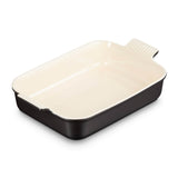 Le Creuset Stoneware Heritage 32cm Rectangular Dish - Matte Black