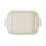 Le Creuset Stoneware Heritage 32cm Rectangular Deep Dish - Bamboo Green - Potters Cookshop