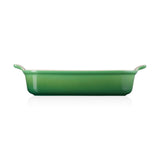 Le Creuset Stoneware Heritage 32cm Rectangular Deep Dish - Bamboo Green - Potters Cookshop