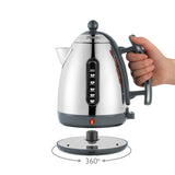 Dualit Lite 72006 1.5 Litre Jug Kettle - Polished Grey - Potters Cookshop
