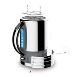 Dualit Architect 1.5 Litre Jug Kettle & 4 Slot Toaster Set - Grey & Stainless Steel