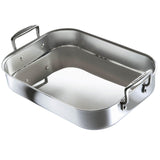 Le Creuset 3-Ply Stainless Steel Rectangular Roaster - 35cm - Potters Cookshop