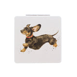 Wrendale Designs by Hannah Dale Compact Mirror - That Friday Feeling Dachshund