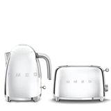 Smeg Jug Kettle & 2 Slice Toaster Set - Chrome