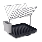 Joseph Joseph Y-Rack 2 Tier Dish Rack - Grey - Potters Cookshop