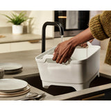 Joseph Joseph Wash & Drain Washing Up Bowl - Stone & Sage