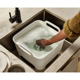 Joseph Joseph Wash & Drain Washing Up Bowl - Stone & Sage