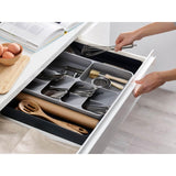 Joseph Joseph DrawerStore Expanding Cutlery Tray - Grey - Potters Cookshop