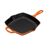 Le Creuset Signature Cast Iron 26cm Square Grillit - Volcanic - Potters Cookshop