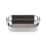 Le Creuset 3-Ply Stainless Steel Rectangular Roaster - 35cm - Potters Cookshop