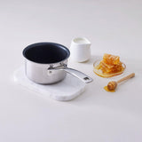 Le Creuset 3-Ply Stainless Steel Non-Stick Milk Pan - 14cm - Potters Cookshop