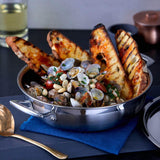 Le Creuset 3-Ply Stainless Steel Shallow Casserole - 24cm - Potters Cookshop