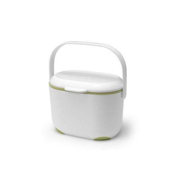 Addis Soft Touch 2.5 Litre Compost Caddy - White & Green