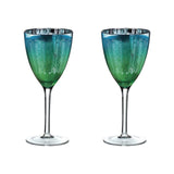 Artland Peacock 2 Piece Wine Glass Set - Potters Cookshop