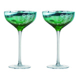 Artland Peacock 2 Piece Champagne Saucer Set - Potters Cookshop