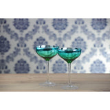 Artland Peacock 2 Piece Champagne Saucer Set - Potters Cookshop