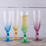 Anton Studios Design Swirl 4 Piece Champagne Glass Set - Potters Cookshop