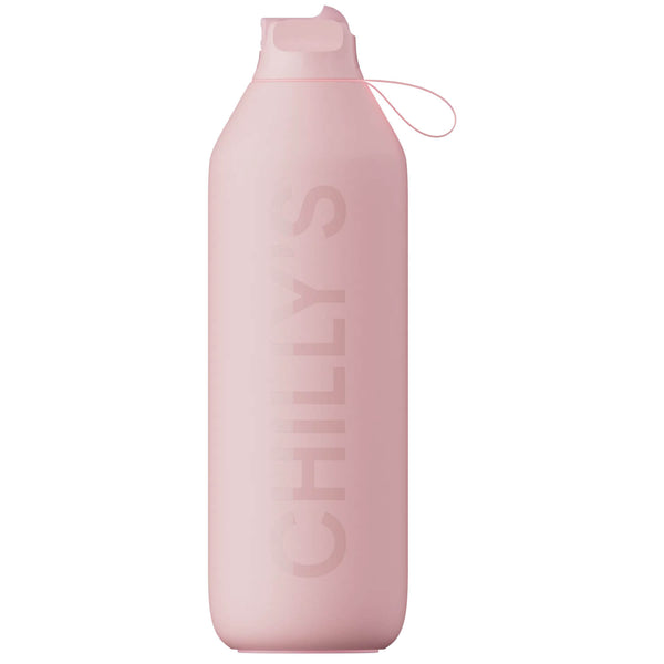 Chilly's Series 2 1-Litre Flip Reusable Water Bottle - Blush