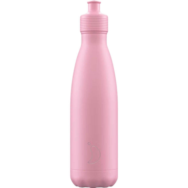 Chilly's 500ml Sports Drinks Bottle - Pastel Pink - Potters Cookshop