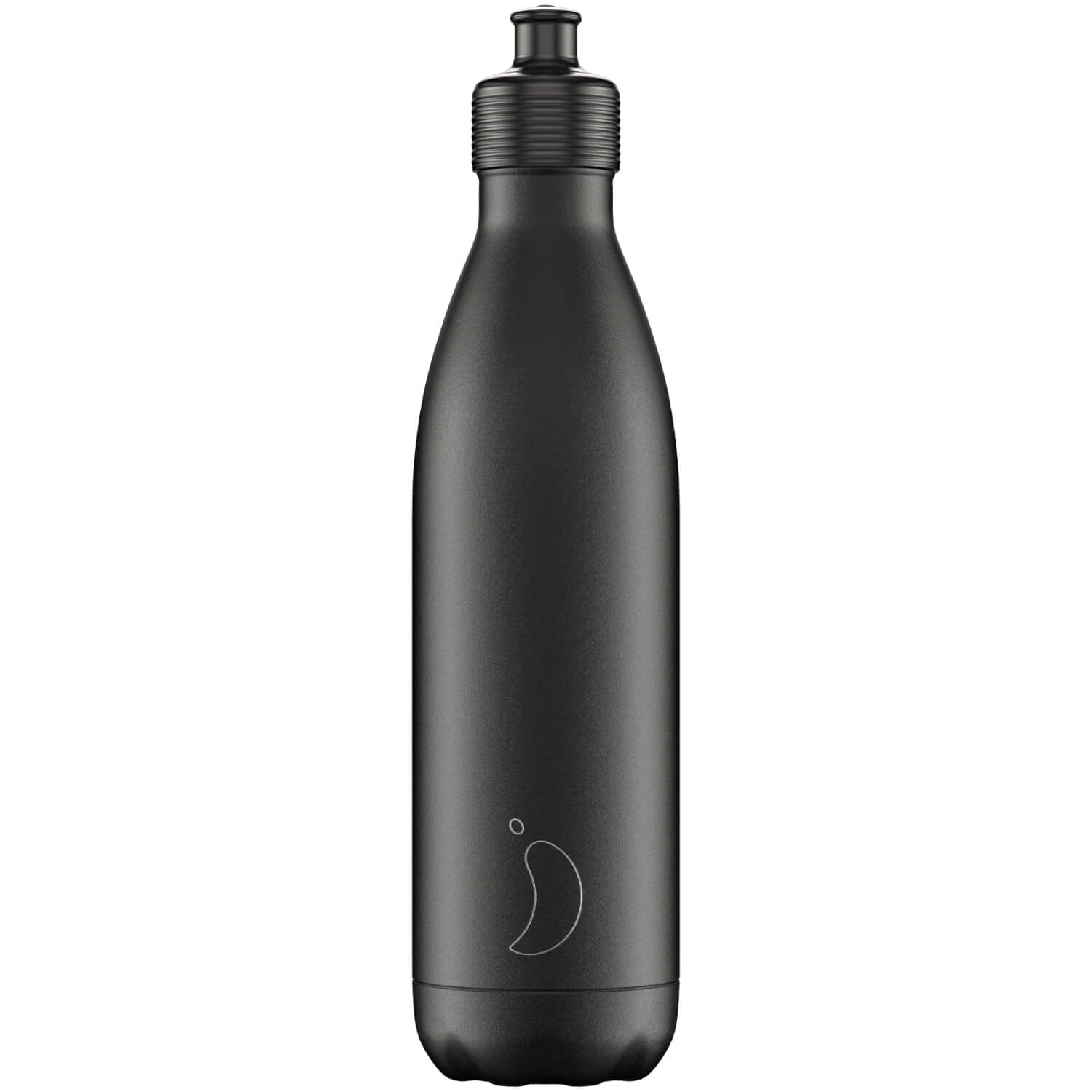 Buy Chilly's 750ml Sports Reusable Water Bottle Monochrome Black