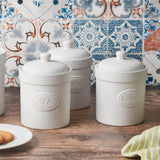 Bia International 3 Piece Canister Set - Matte White