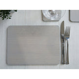 Creative Tops Naturals 4 Piece Rectangle Placemat Set - Grey Veneer - Potters Cookshop
