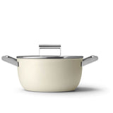 Smeg Cookware 4 Piece Non Stick Cookware Set - Cream