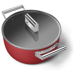 Smeg Cookware 4 Piece Non Stick Cookware Set - Red