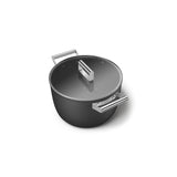 Smeg Cookware 26cm Non-Stick Casserole - Black