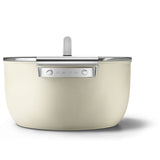 Smeg Cookware 26cm Non-Stick Casserole - Cream