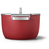 Smeg Cookware 26cm Non-Stick Casserole - Red