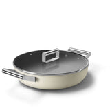 Smeg Cookware 4 Piece Non Stick Cookware Set - Cream