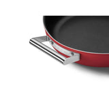 Smeg Cookware 28cm Non-Stick Shallow Casserole - Red