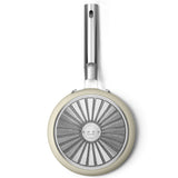 Smeg Cookware 20cm Non-Stick Saucepan with Lid - Cream