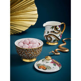 Spode Creatures of Curiosity Sugar Bowl with Lid - Floral / Leopard