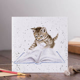 Wrendale Designs by Hannah Dale Card - The Bookworm