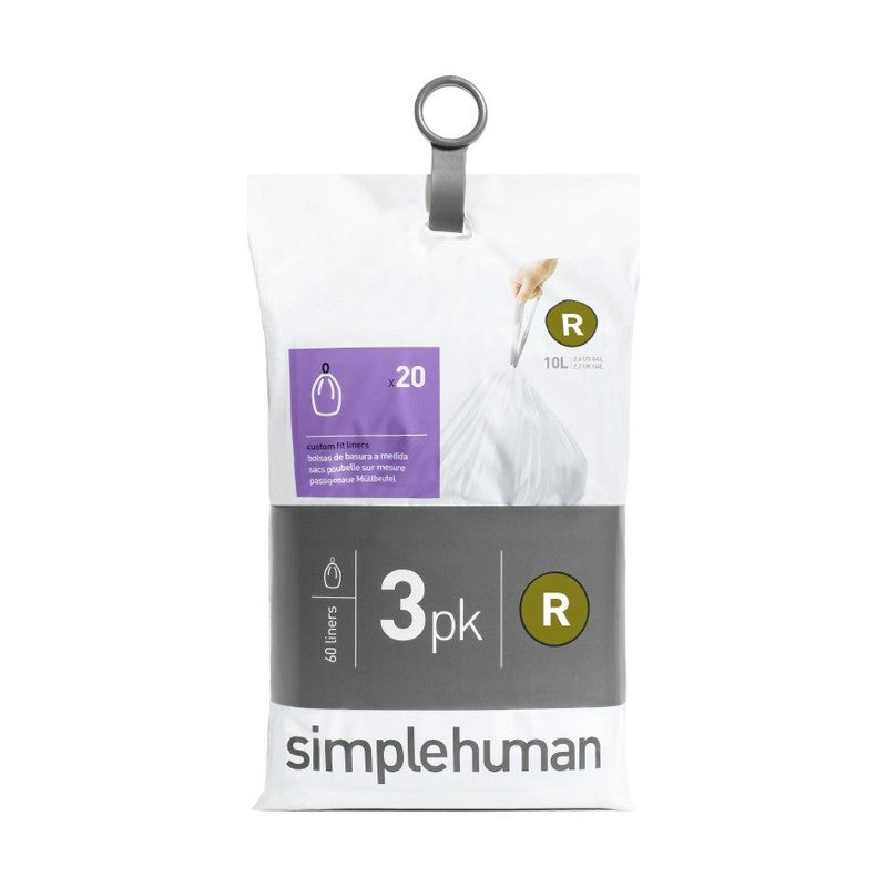 simplehuman Custom Fit Liners, 20-pk