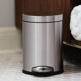 Simplehuman Deluxe Brushed Stainless Steel Round 3L Pedal Bin