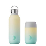 Chilly's Series 2 500ml Hydration Reusable Water Bottle & 34cl Coffee Cup Set - Dusk