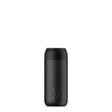 Chilly's Series 2 1 Litre Reusable Water Bottle & 50cl Coffee Cup Set - Abyss Black