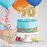 Creative Party No. 2 Self-Inflating Mini Balloon Cake Topper - Gold - Potters Cookshop