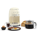 Smeg 50's Style Retro DCF02 Drip Filter Coffee Machine - Cream