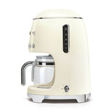 Smeg 50's Style Retro DCF02 Drip Filter Coffee Machine - Cream