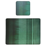 Denby Pottery Colours 12 Piece Placemat & Coaster Set - Green
