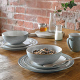 Denby Elements Light Grey Medium Plate - 22cm - Potters Cookshop