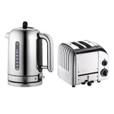 Dualit Classic 1.7 Litre Jug Kettle & 2 Slice Toaster Set - Polished Steel - Potters Cookshop