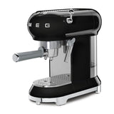Smeg 50's Style Retro ECF02 Espresso Coffee Machine - Black
