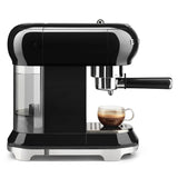 Smeg 50's Style Retro ECF02 Espresso Coffee Machine - Black